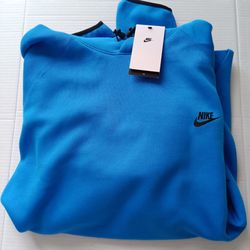 3XLT Nike Tech Fleece Men's Pullover Hoodie Blue FB8016-435