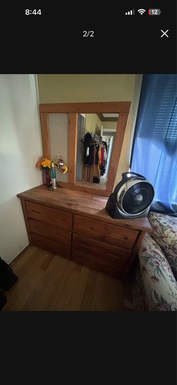 Dresser with mirror
