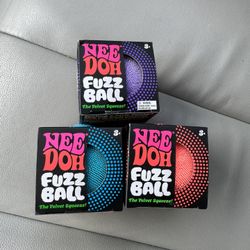 Needoh Fuzzballs Set Of (3) 