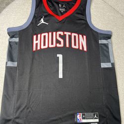 Amen Thompson #1 Houston Rockets Statement Edition jersey.