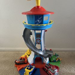 Paw Patrol Look Out Tower Plus Characters And Vehicles