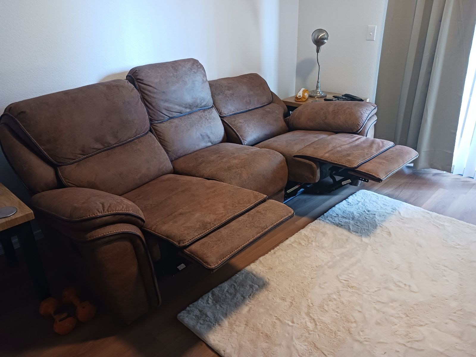 3-Seater Reclining Sofa – Great Condition & Super Comfy