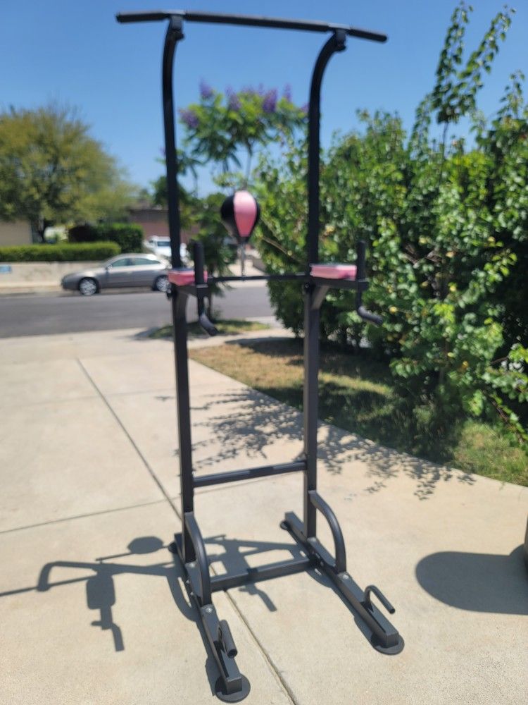 Power Tower With Speed Bag