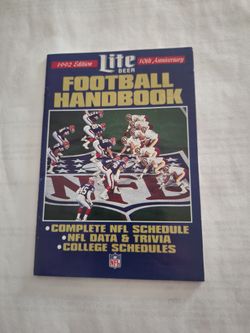 Miller Lite 92-94 Football Handbooks