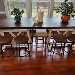 2 Bar Height Tables  8 Chairs