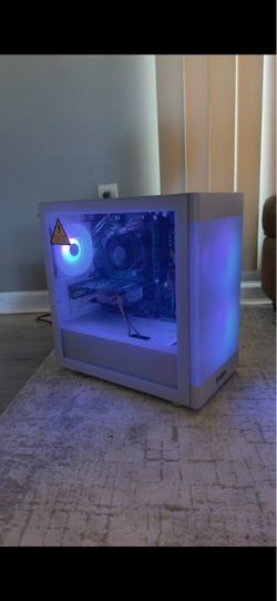 Complete White RGB Gaming PC Setup – GTX 1060 + Keyboard, Model O, Mic & Webcam