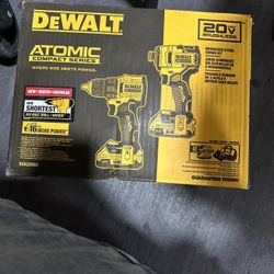 Three brand new in the box double set combo Dewalt drill set