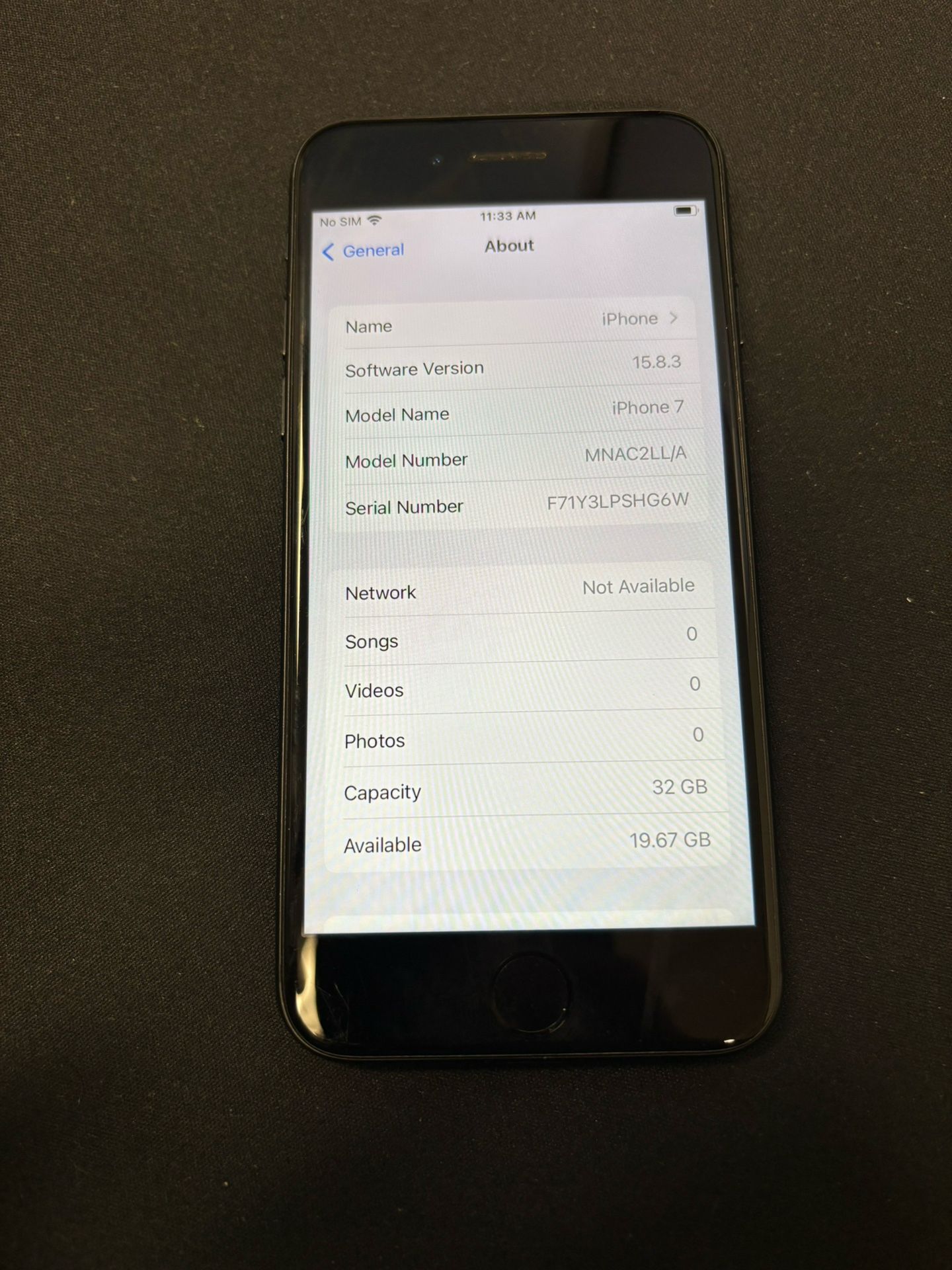 iPhone 7 32gb Unlocked (Black)