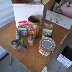 Old Time Food, Health And Beauty Containers