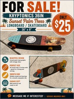 Longboard / skateboard for sale