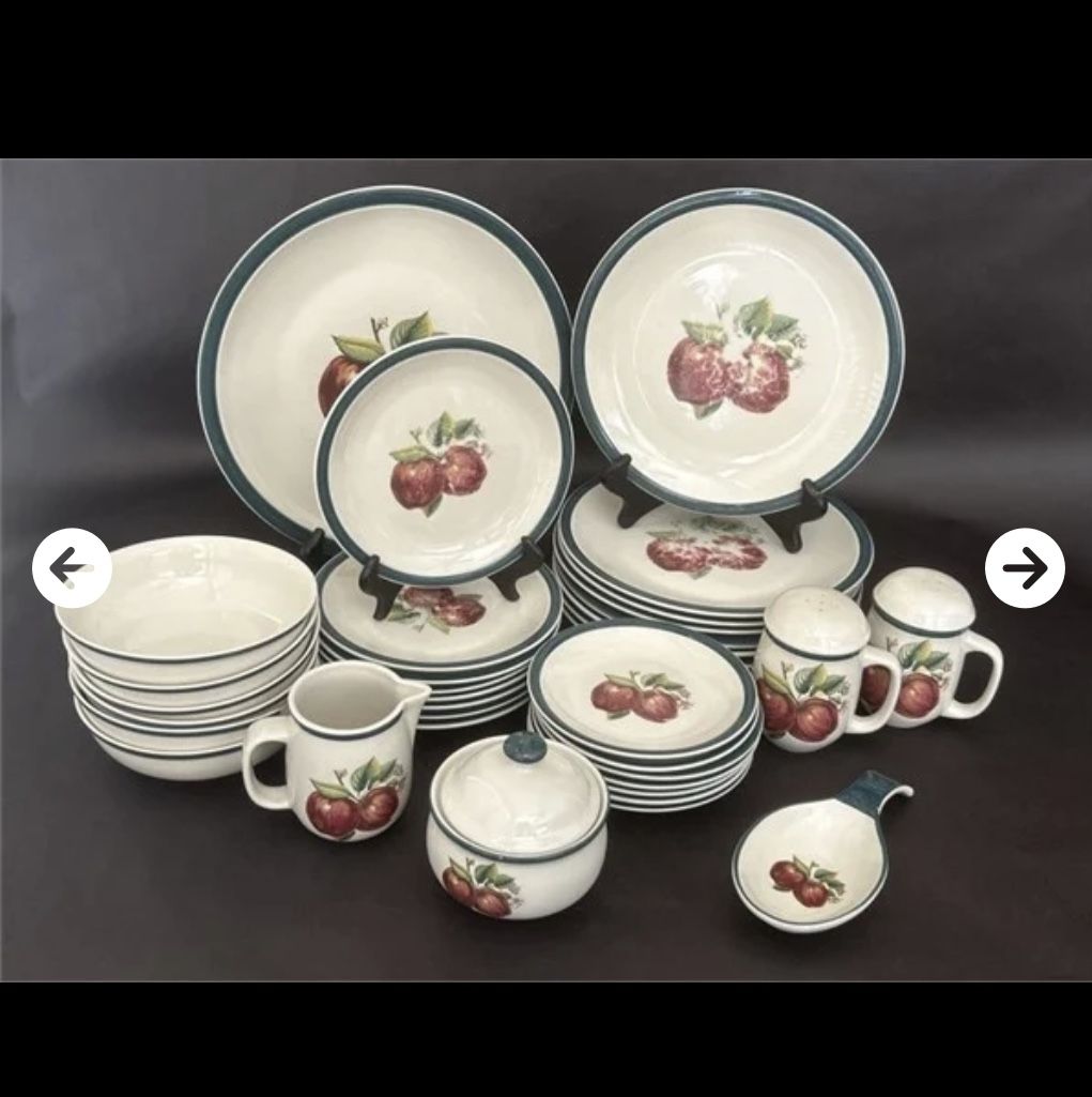 35pc Casuals China Pearl Dinnerware Set