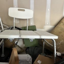 Tub Bench With Backrest / Transfer Bench With Backrest 