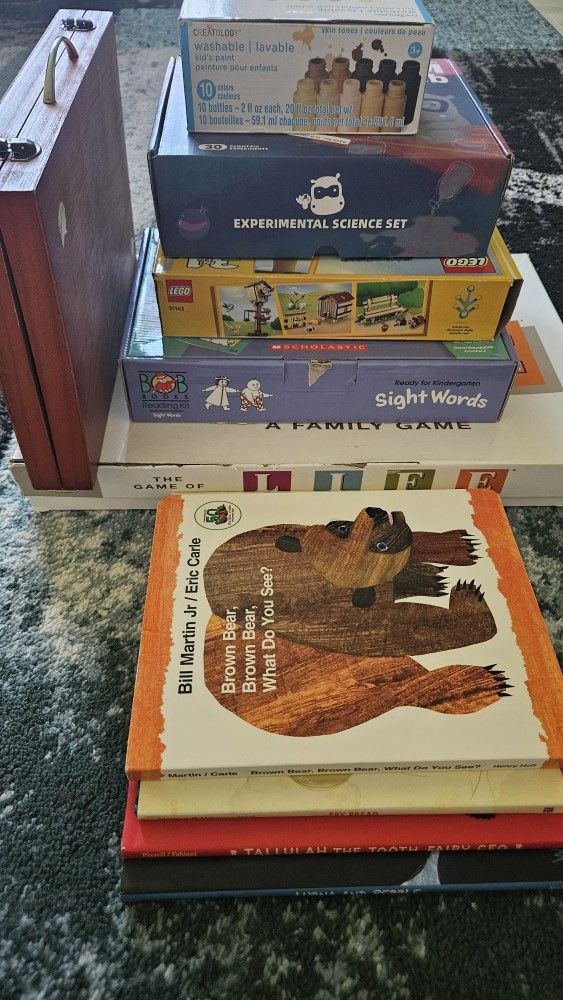 Kids Combo Of Books, Games, Colors Box