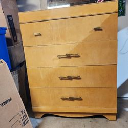 Vintage MCM Style Dresser 
Highboy with original hardware
4 Deep Drawers