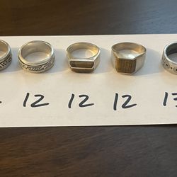 Sterling Silver Men’s Rings