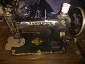 White rotary sewing machine