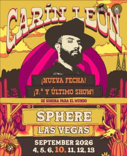 Carin Leon @ Sphere Las Vegas 9/5