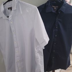Mens Michael Kors button ups short sleeves  