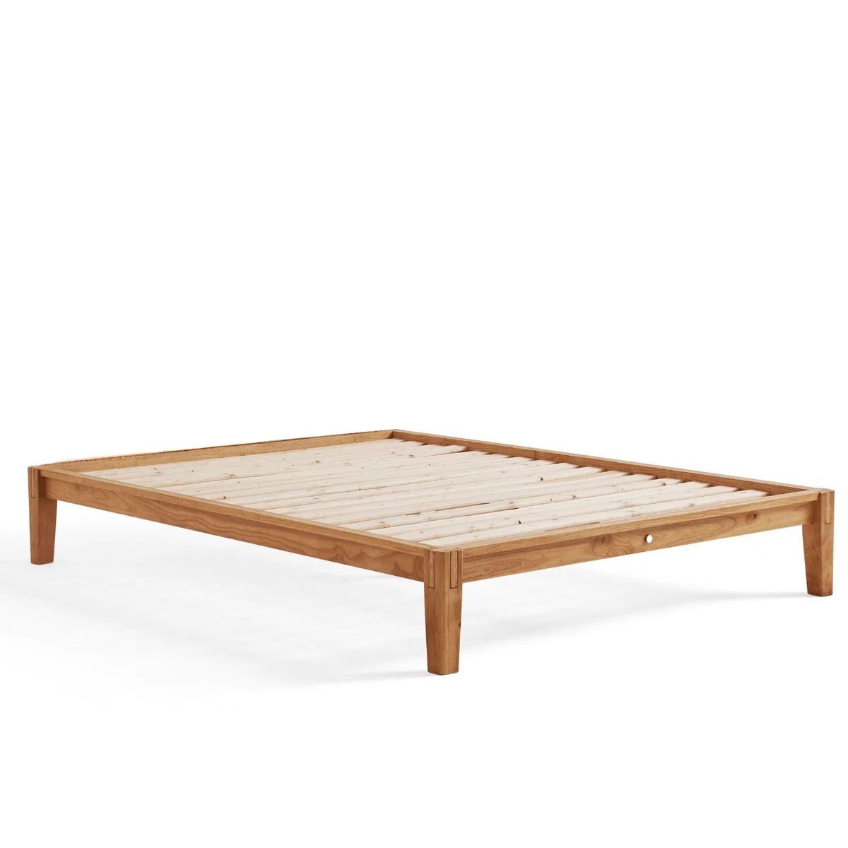 King Size Interlocking Solid Wooden Bed Frame Charm Base