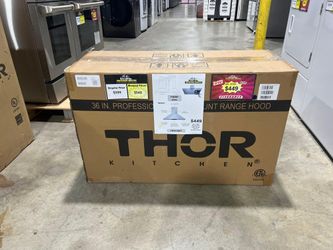 Thor Kitchen 36 in. Wall Mount LED Light Range Hood- Stainless Steel