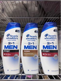 HEAD & SHOULDERS 2 IN 1 MEN SHAMPOO + CONDITIONER $5.00 EACH