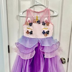 Unicorn dress  costume girls Size 8/9