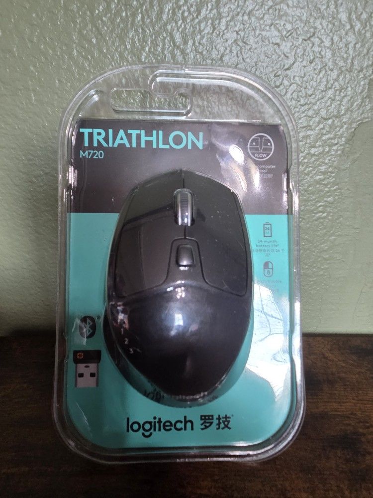 Logitech M720 Triathlon Wireless Mouse – Brand New, Sealed