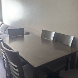 Dining Table & 6 Chair Set 