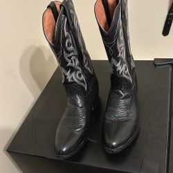 Dan Post Cowboy Boots Black Size 91/2