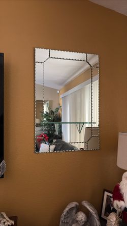 Set Of 2 Wall Mirrors With Shelfs