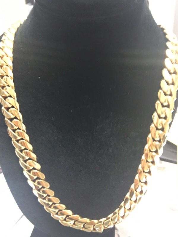 miami cuban link plated