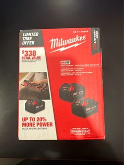 Milwaukee M18  2-Pack Batteries