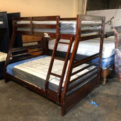 Twin Over Twin Bunk Bed $449