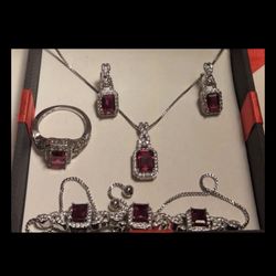 Ruby Jewelry Set 