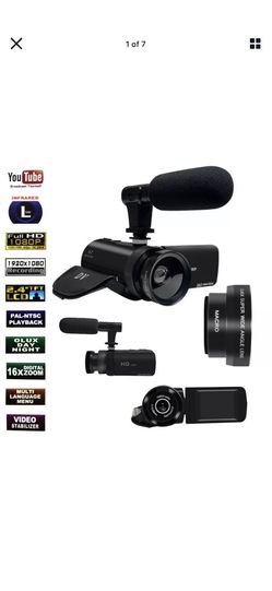 Digital Camera 1080P Video 16X ZOOM 24MP DV Camcorder Recorder With Mic Youtube