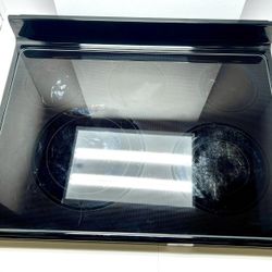 Whirlpool Range Glass Cooktop Part W10472035 Used. Black/Stainless