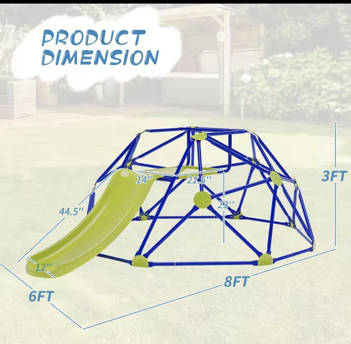 Climbing Dome With Slide
