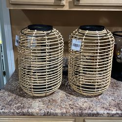 Hobby Lobby Rattan Large lanterns