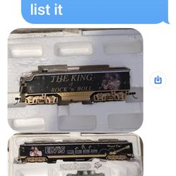 A Rare Hawthorn Elvis The King Of Rock And Roll Train Set.