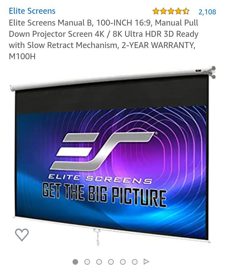 Elite projector screen