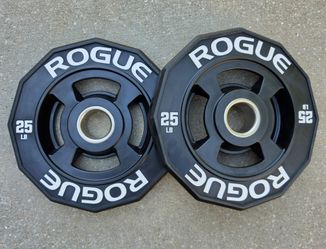 Rogue 12-Sided Urethane Grip Plates 25lbs