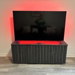 Modern Grey Wood Tv Console 
