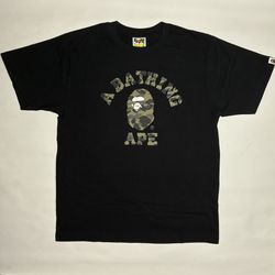 Bape College Camper Tee Green Black M,XL