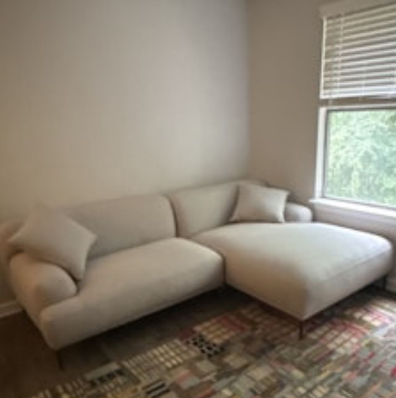 Abisko 94.5" Right Sectional - Quartz White