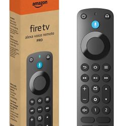 Amazon Fire TV Alexa Voice Remote Pro (newest model) with remote finder, TV controls, and backlit buttons