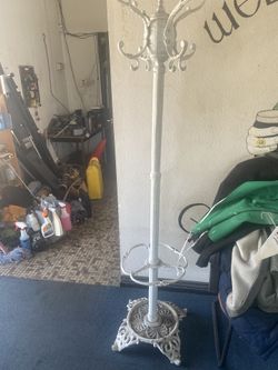 Vintage Berkeley Forged Painted Cast Iron Coat Tree