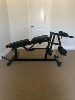 Leg Curl Weightlifting Exercise Machine for Quads and Hamstrings