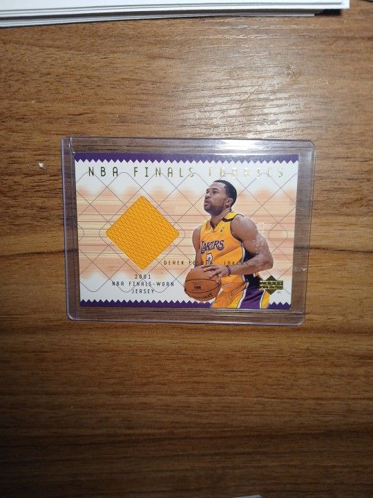 2001 NBA Finals Game Worn Jersey Card