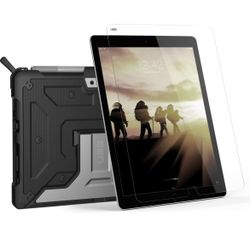 UAG Microsoft Surface Go 3 / Surface Go 2 [10.5-inch Screen] Metropolis, Black & Microsoft Surface Go 3 / Surface Go 2 Tempered Glass Anti-Fingerprint