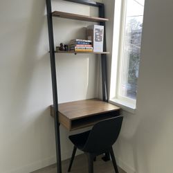 west elm ladder shelf desk